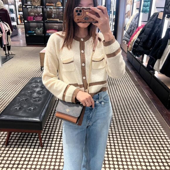 Coach C9946 Mini Klare Crossbody In Signature Canvas - Gold/Brown/Redwood - Picture 7 of 8